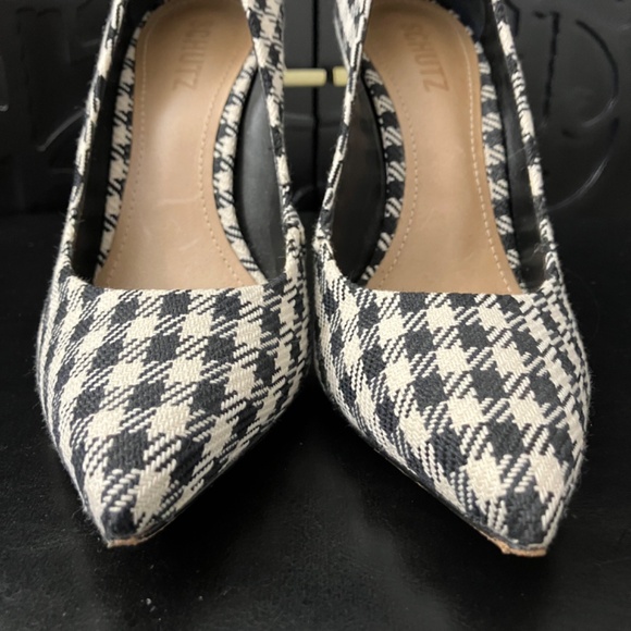 Schutz Houndstooth Stilettos - Picture 3 of 13